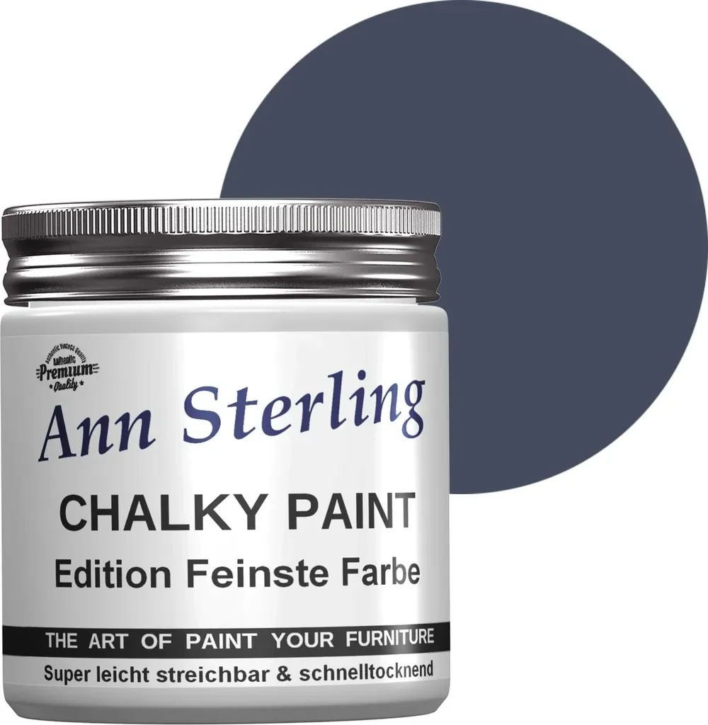 Ann Sterling Kreidefarbe Chalky Paint Blue Jeans 250 ml Shabby Chic
