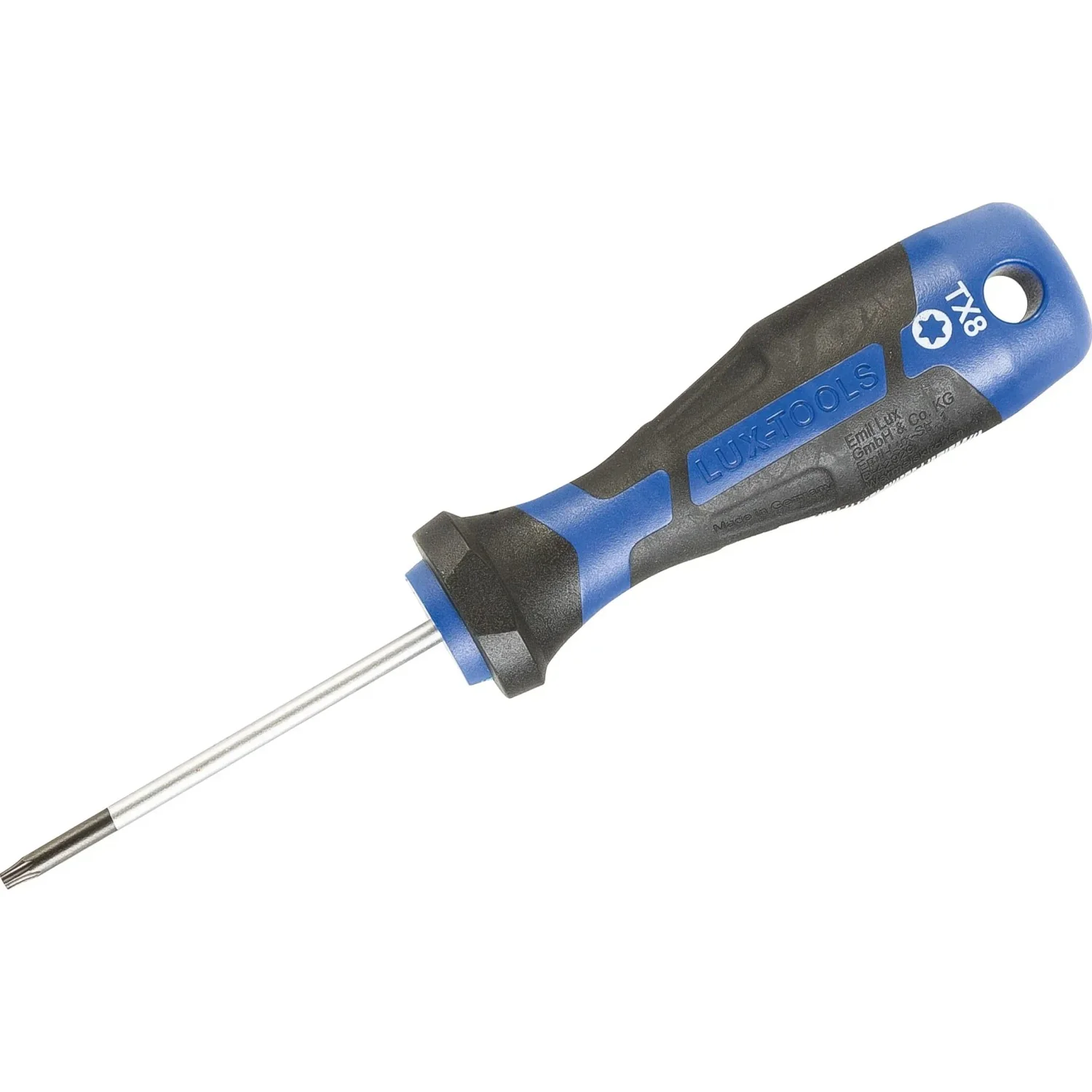 LUX-TOOLS Torx Schraubendreher TX8, Klinge 60 mm