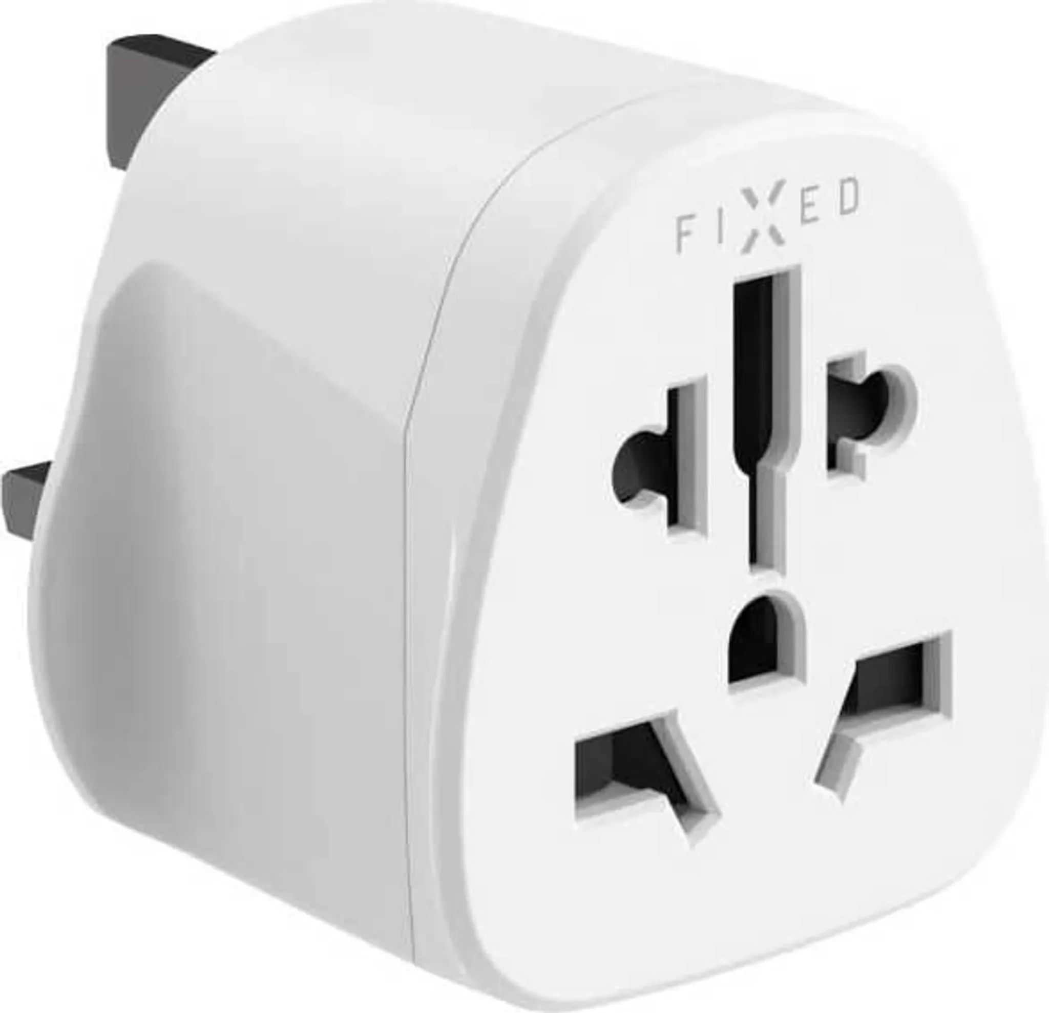 Reiseadapter Europa → Großbritannien – 2500 W, Weiß