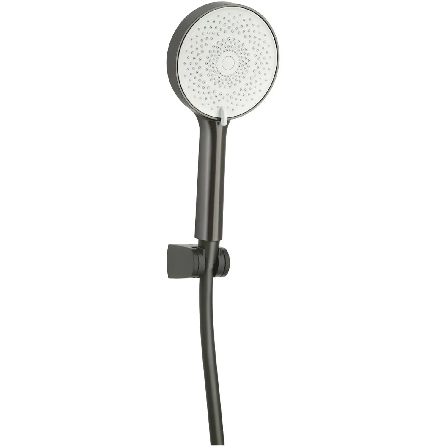 Euroshowers EuroFlux Duschset mit Schlauch und Halter Gun Metal