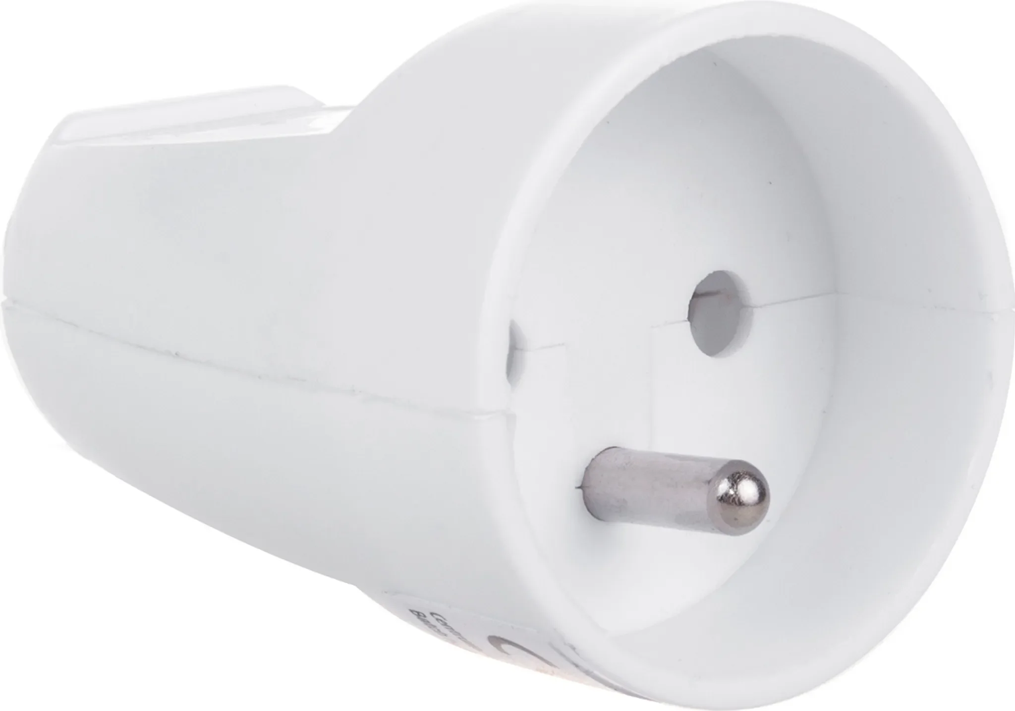 Schutzkontakt-Kupplung Typ E (FR) – mit Erdung, Weiß