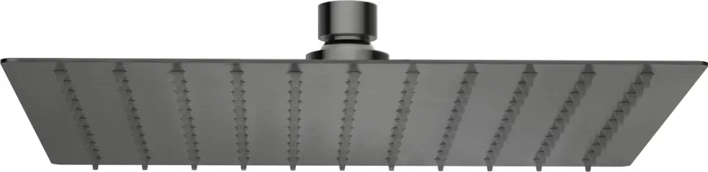 Balneo Regenduschkopf Edelstahl Gun Metal quadratisch 25 cm CASCADE