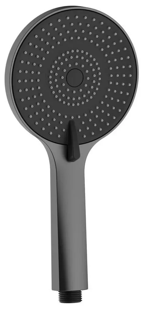 HAK Massage-Handbrause 3 Duschmodi Silikondüsen 120 mm ABS Gunmetal