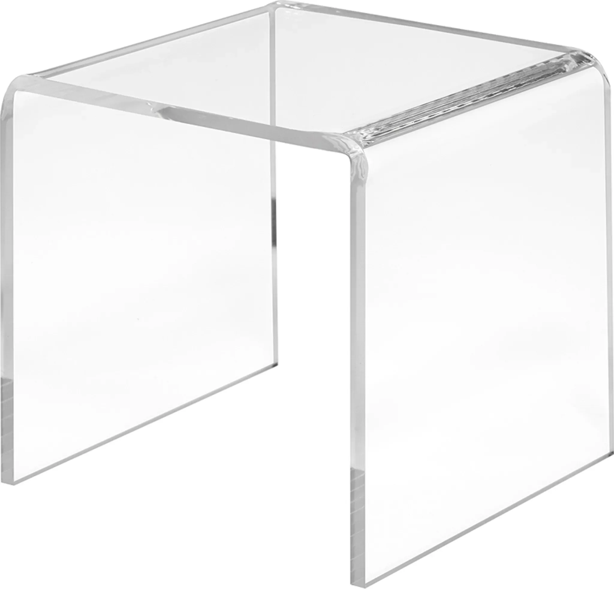 Dekobrücke aus Acrylglas – 75 × 75 × 75 mm, Transparent