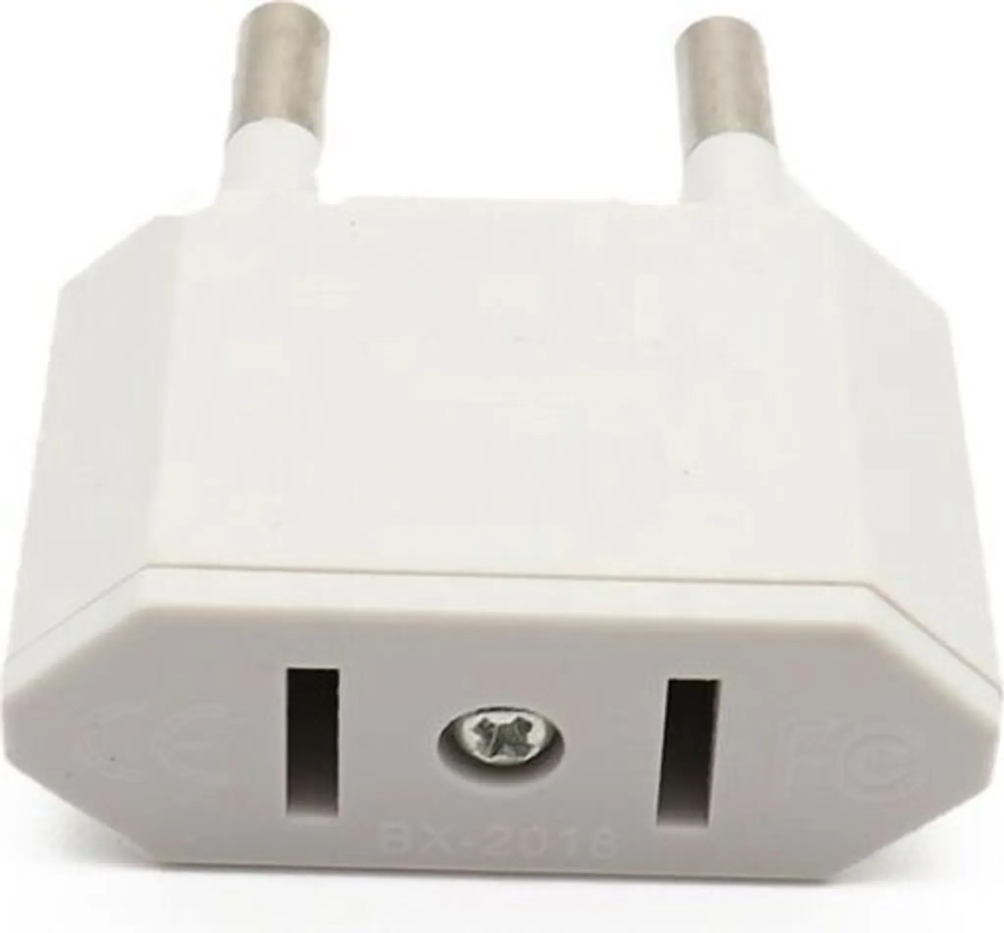 Reiseadapter USA/Japan/Kanada/Mexiko → EU – 2-polig, Weiß