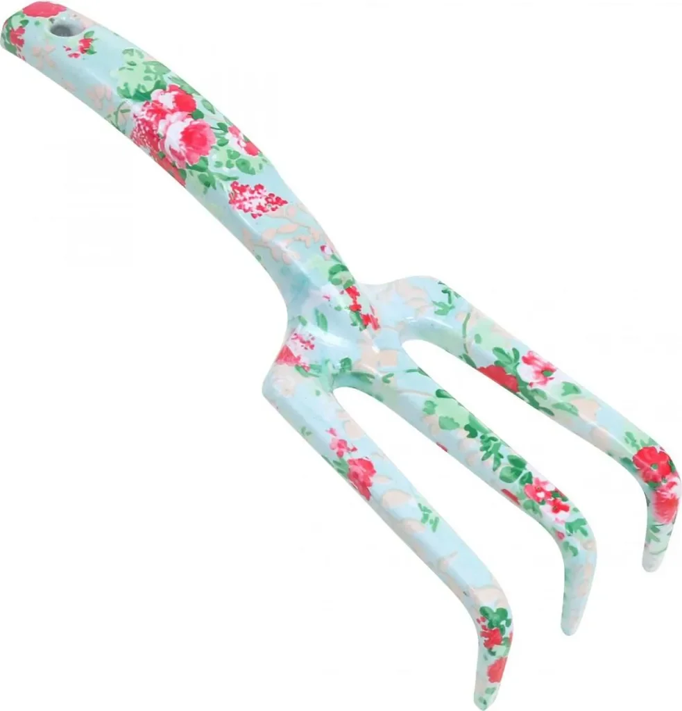 Esschert Design Handharke Metall Rosendruck 3 Zinken 23 cm 7,5 cm