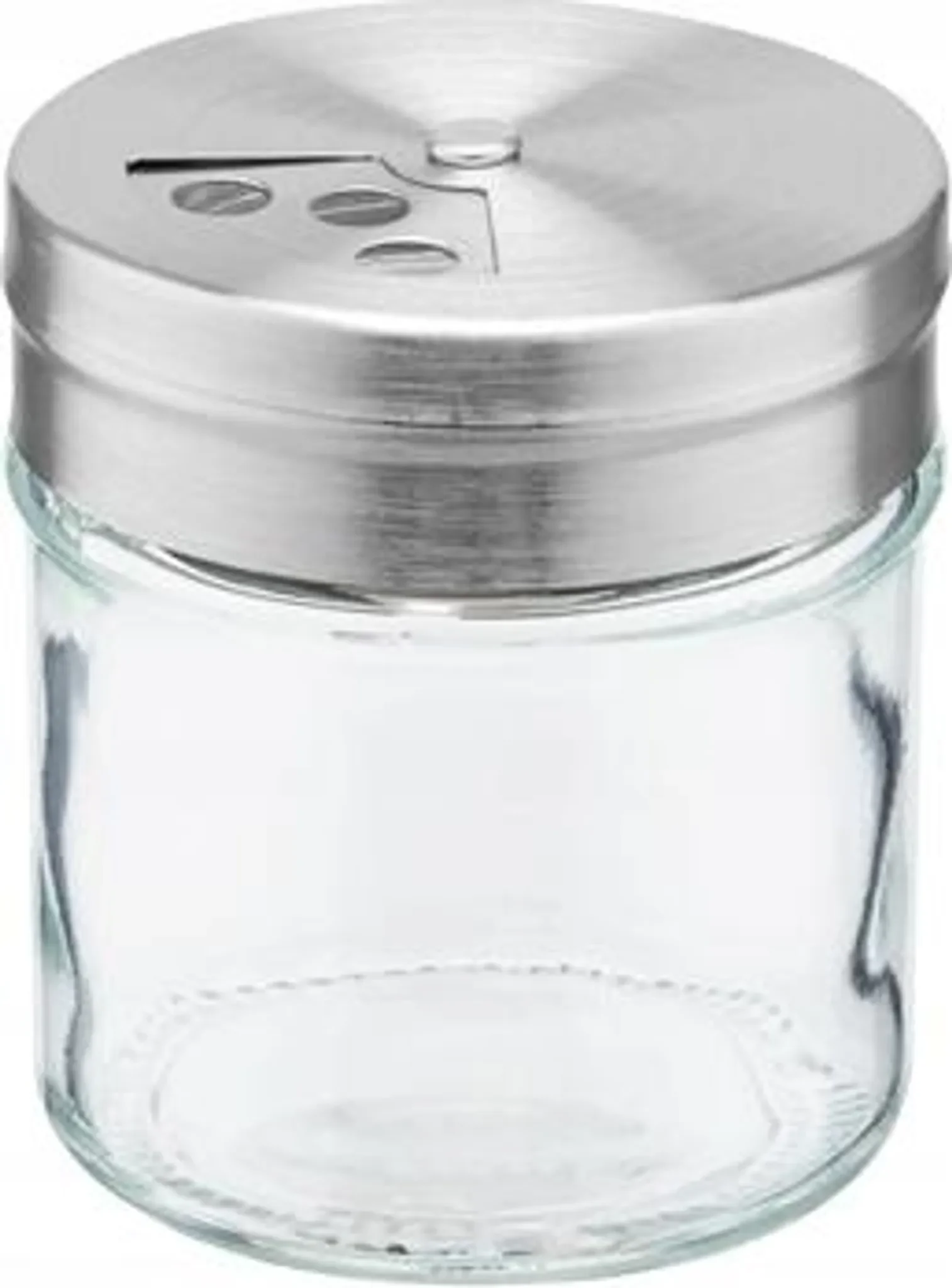 Gewürzglas 55 ml aus Klarglas – mit Edelstahlstreudeckel