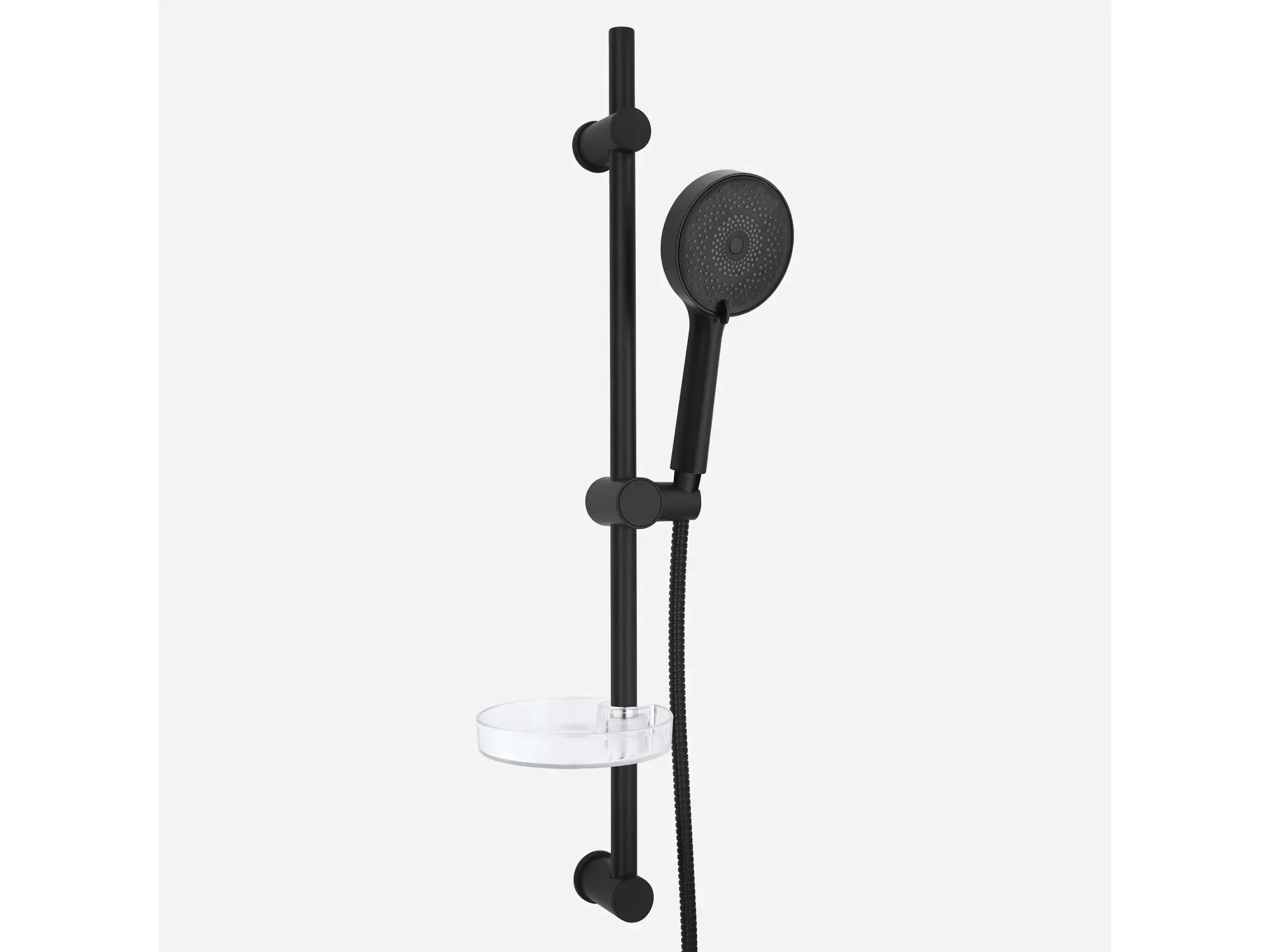 Euroshowers EuroFlux Duschset mit Duschstange 75 cm Schwarz