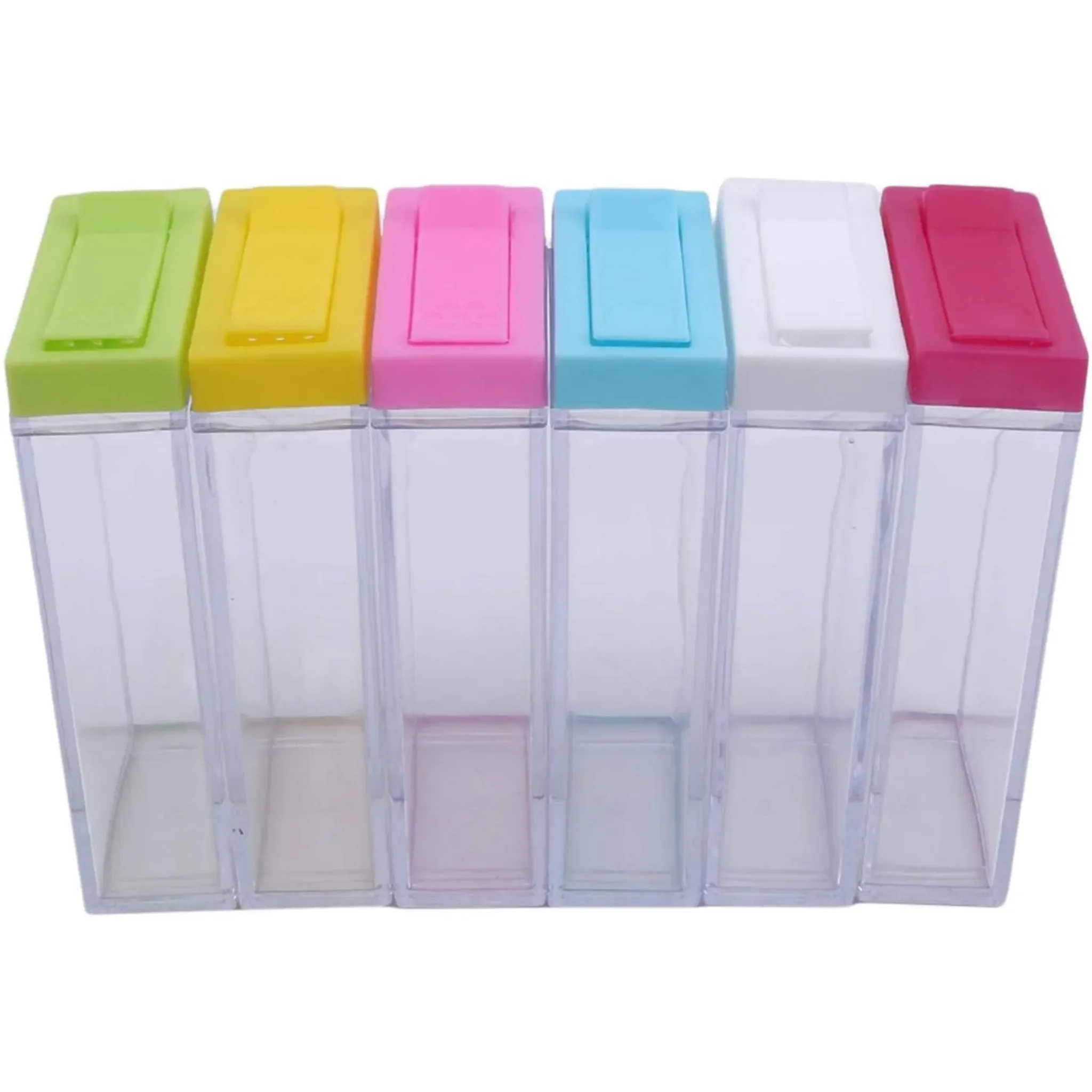 Gewürzbehälter-Set – 6 Stück, transparent