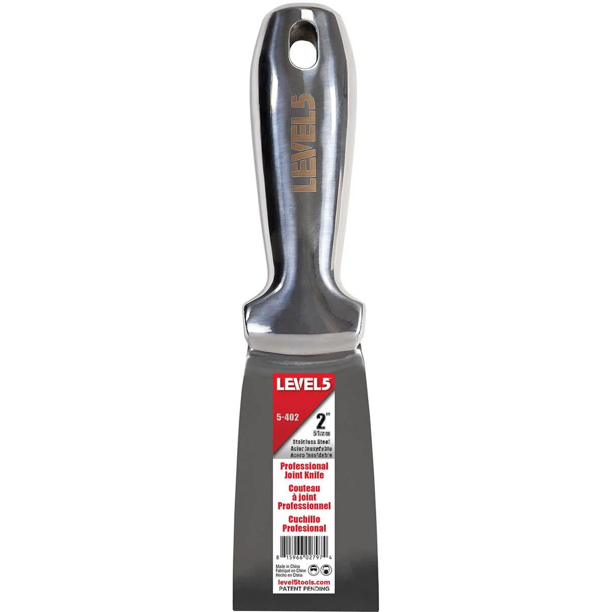 LEVEL5 Universalspachtel Edelstahl Malerspachtel 51 mm 5-402