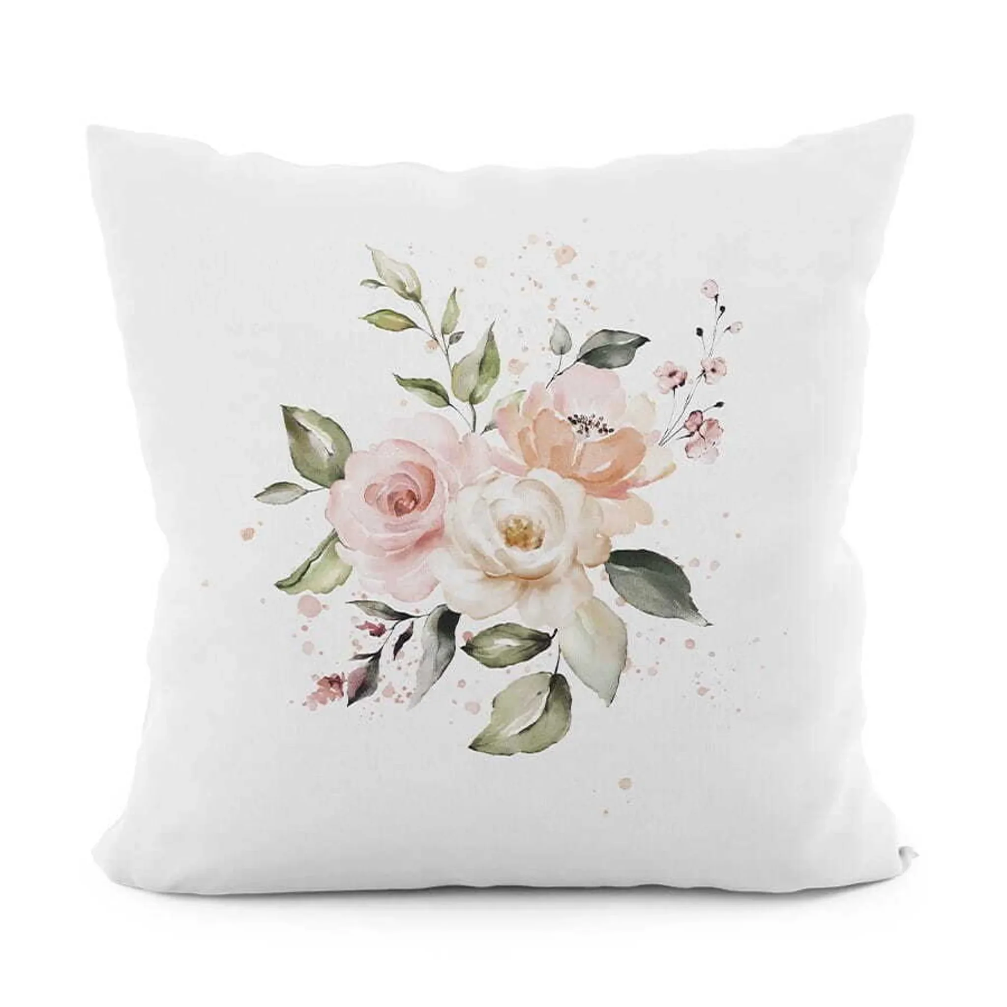 Dekorativer Kissenbezug „Lanosa“ – Blumenmotiv, 40 × 40 cm