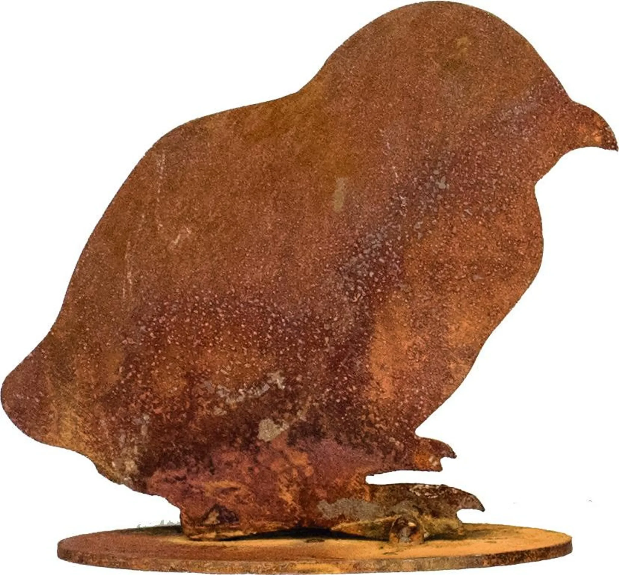 Dekofigur Küken sitzend – 7 cm, Rostbraun