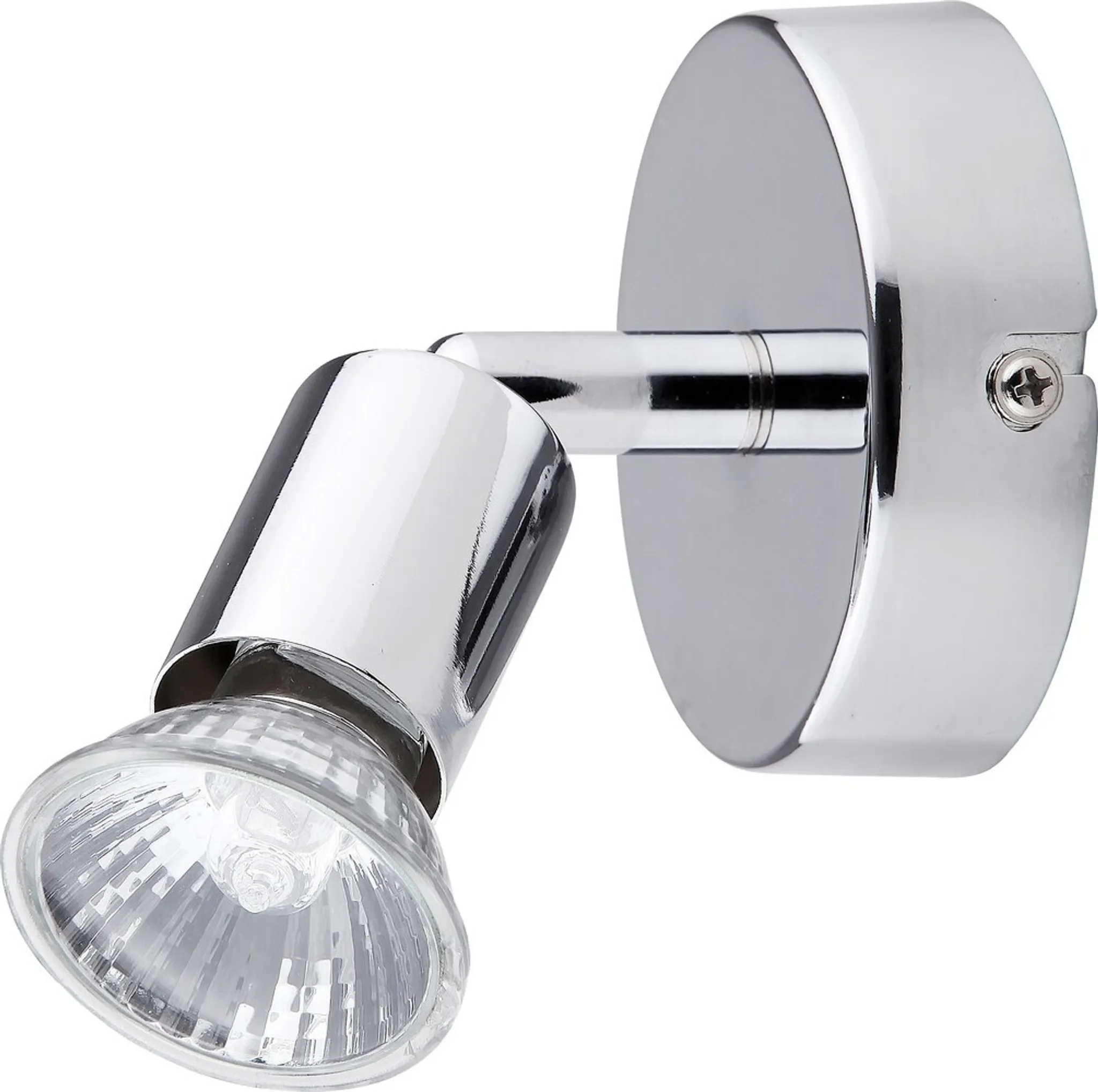 Deckenstrahler „Norton“ – 1 Spot, GU10, Silber