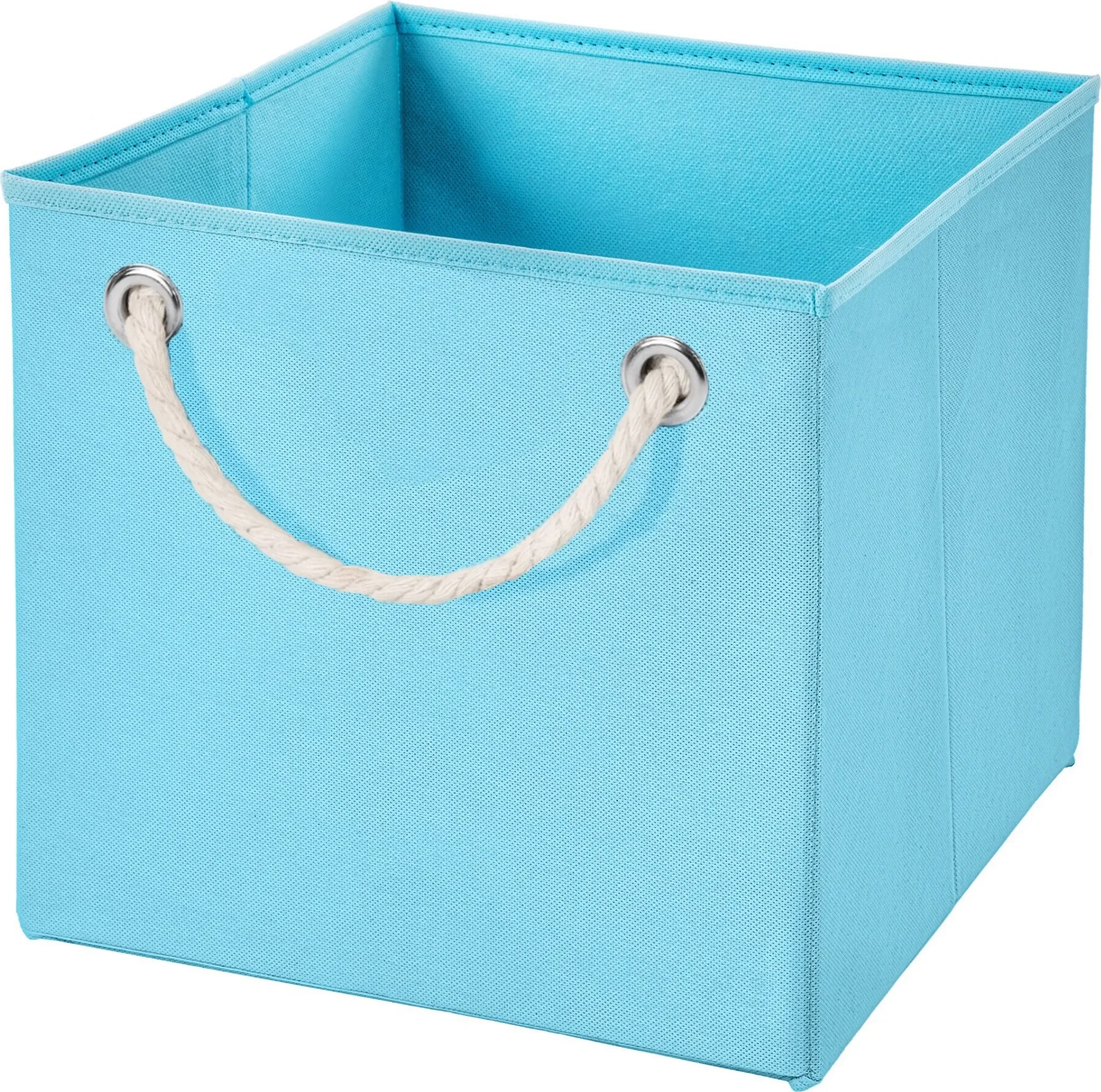 Aufbewahrungs-Korb / Faltbox – hellblau, 15 × 15 × 15 cm