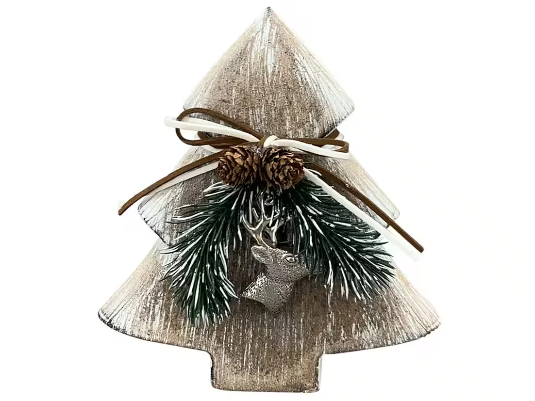 Dekofigur „Baum Dost“ – Weiß, 17,5 cm