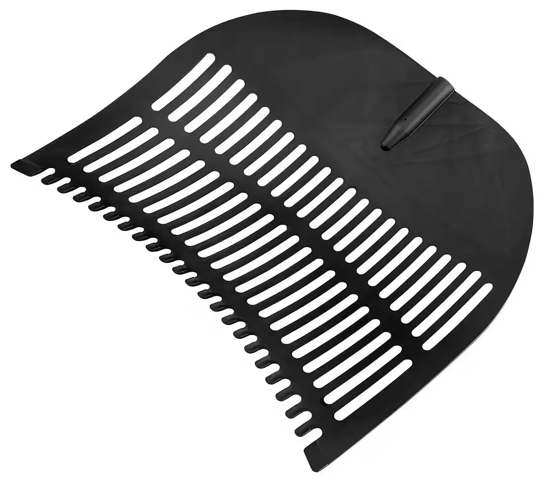 FLORA Laub- und Grasschaufel Kunststoff 70 cm PP schwarz, Dülle 28 mm