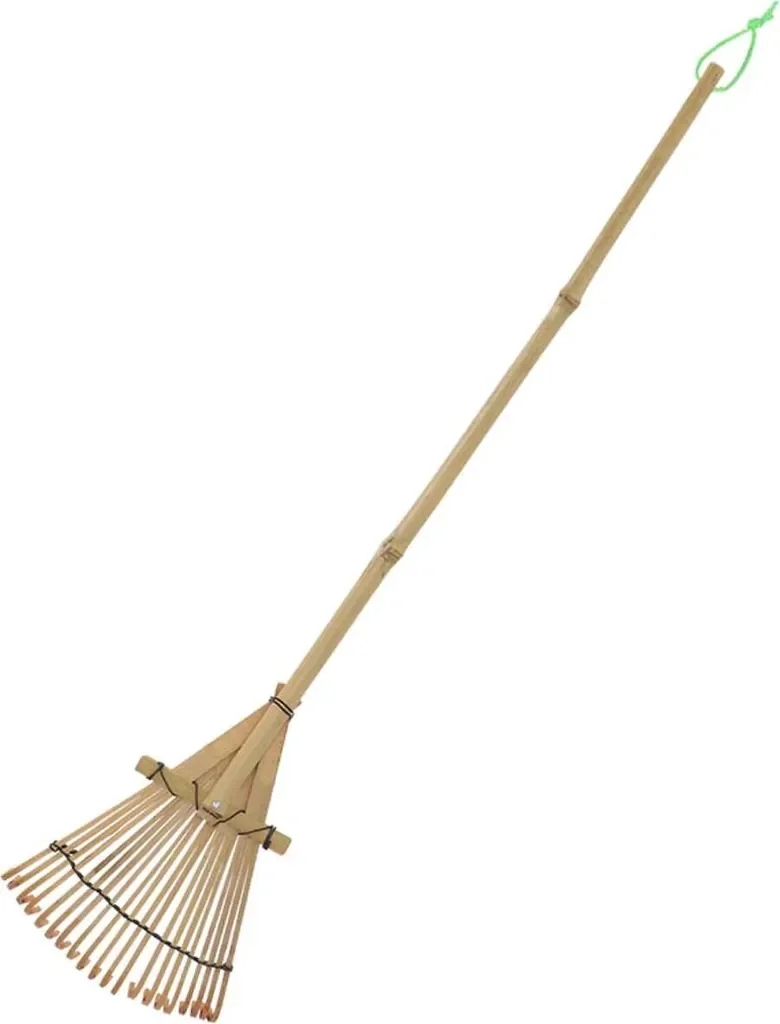 Esschert Design Kinderrasenrechen Bambus 78 cm Gartenrechen