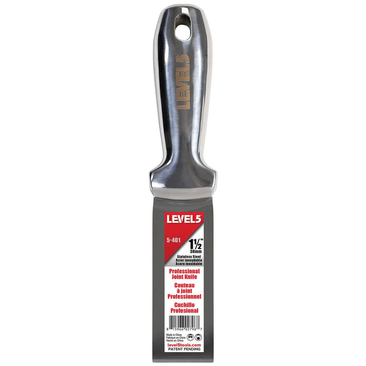 LEVEL5 Universalspachtel Edelstahl Malerspachtel 38 mm 5-401